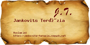Jankovits Terézia névjegykártya